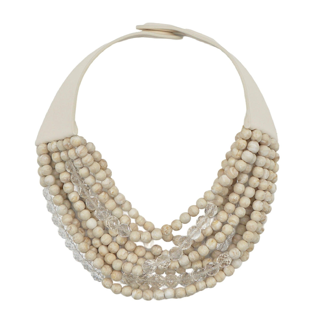 Marbella Marble Oat Crystal Necklace