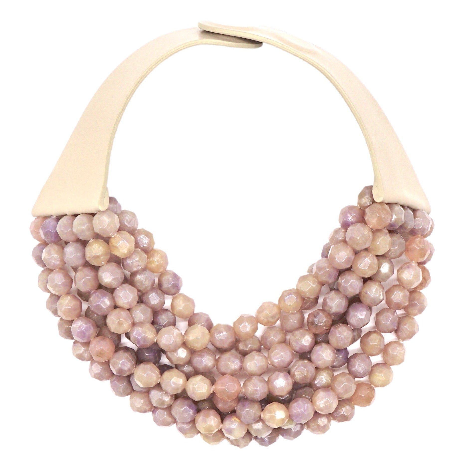 Soft Marble Lavender Necklace