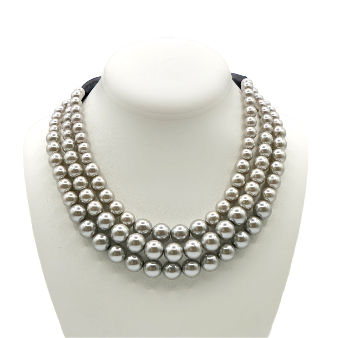 Pearl Grace Silver Necklace