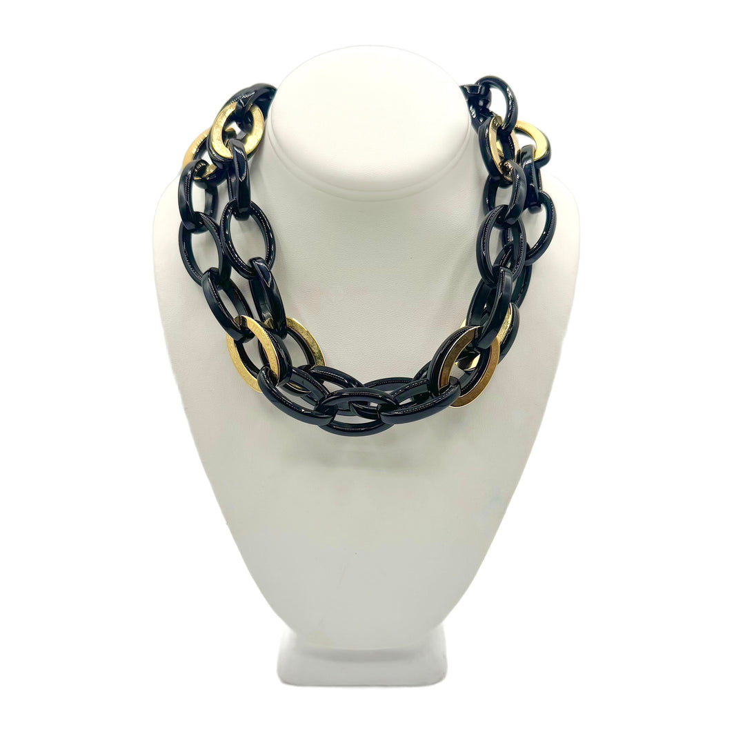 Mirella Jet Black Gold/Resin Chain (Copy)