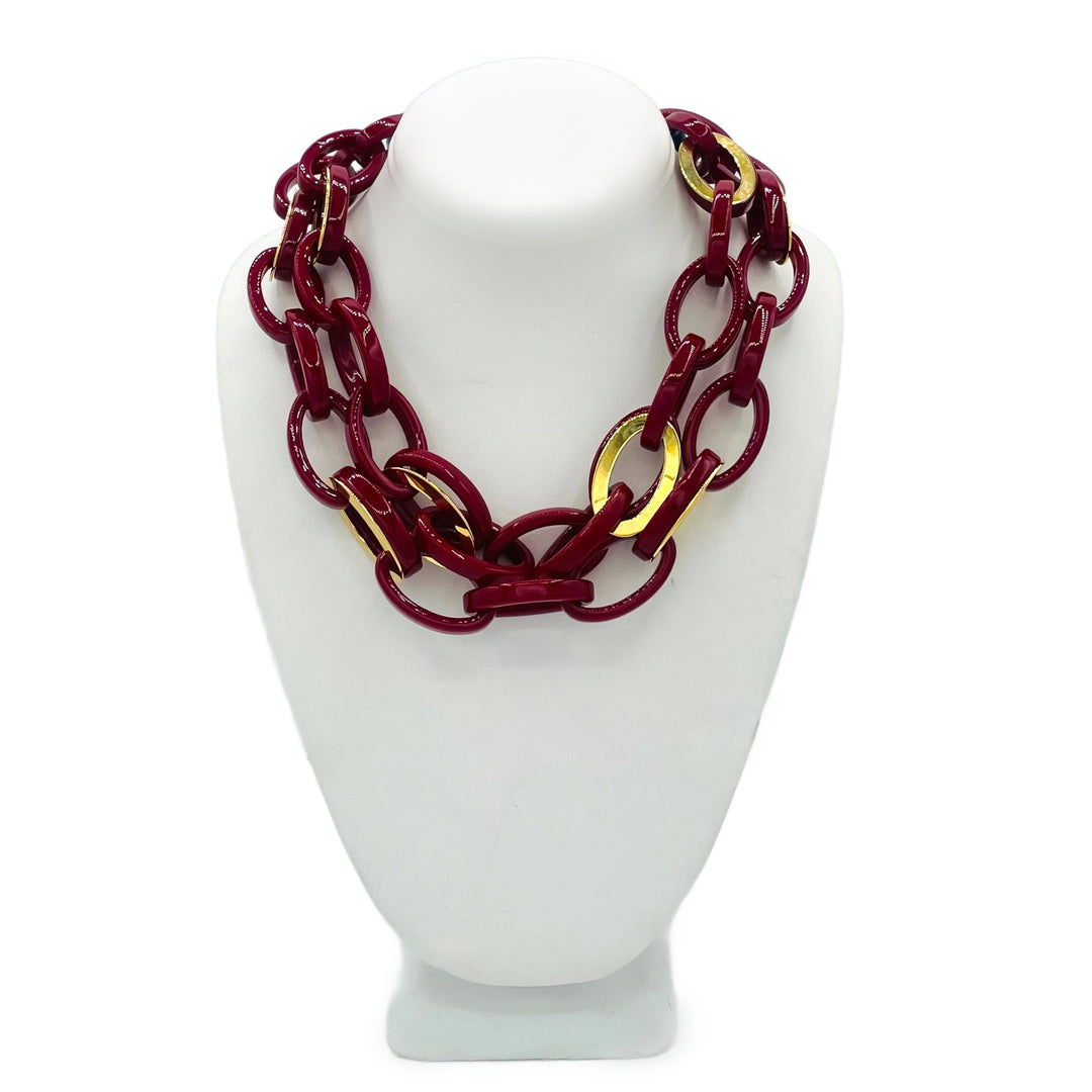 Mirella Crimson Gold/Resin Chain