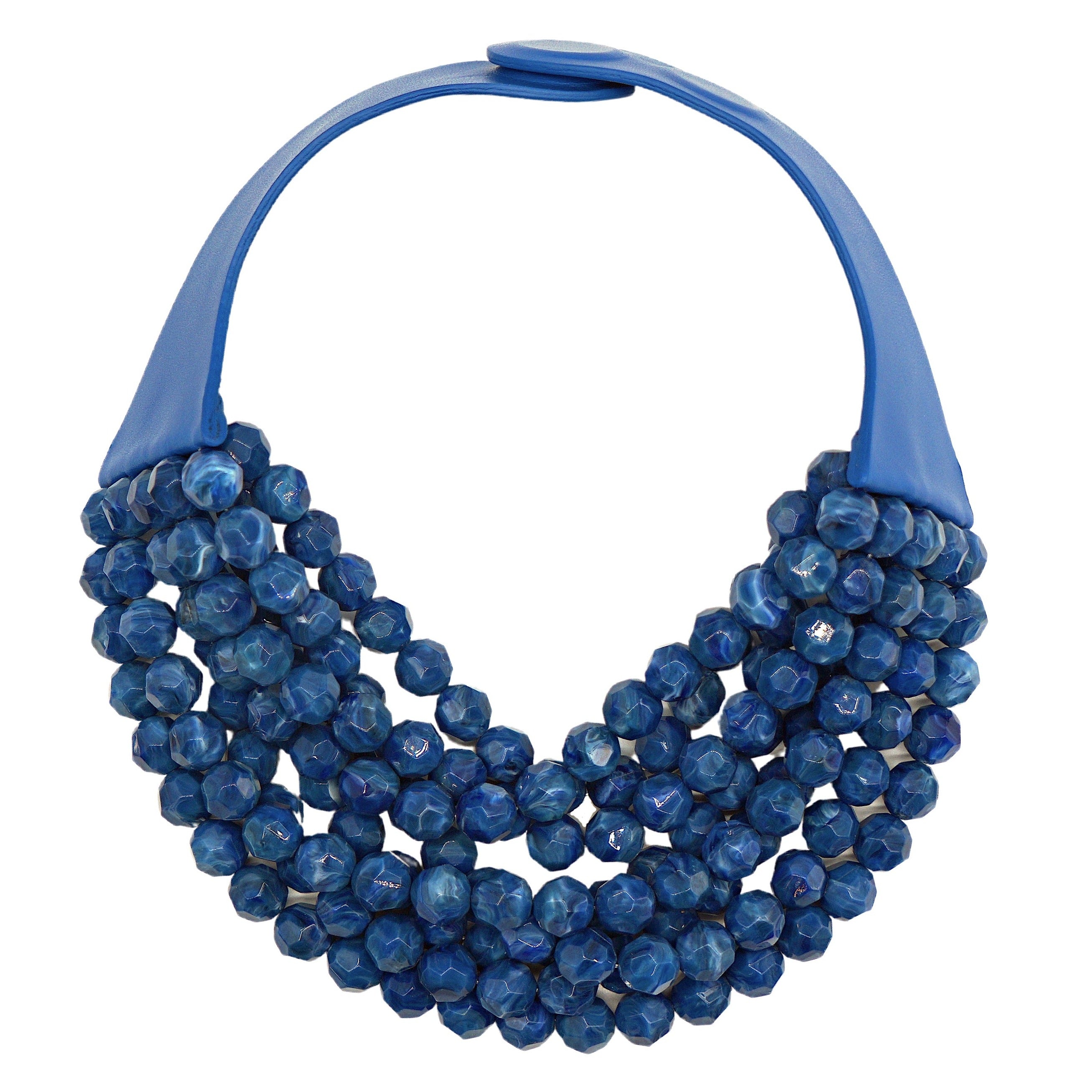 Marble Denim Necklace