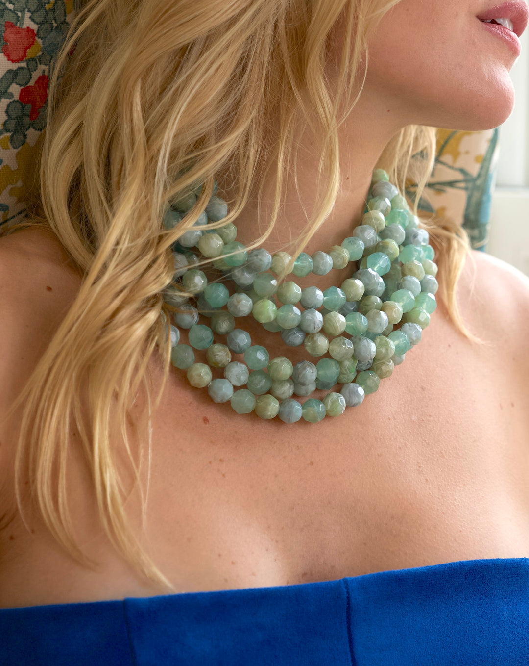 Bella Three Tone Seafoam Necklace -  Fairchild Baldwin