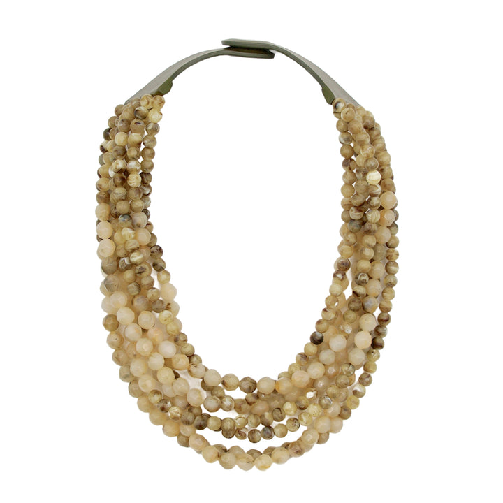 Helena Marble Khaki Necklace -  Fairchild Baldwin