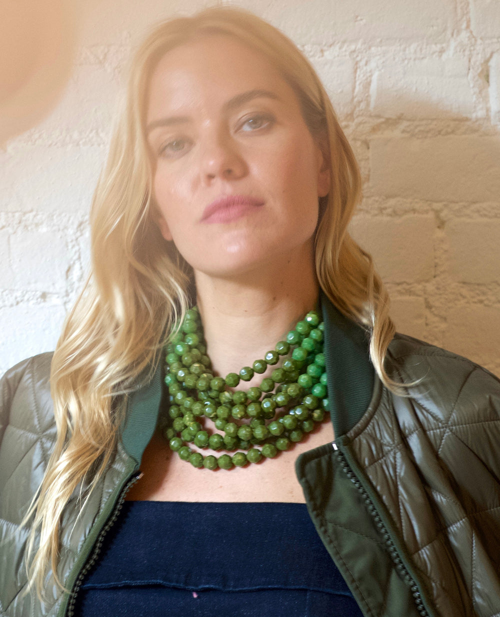 Gradated Bella Hunter Green Necklace -  Fairchild Baldwin