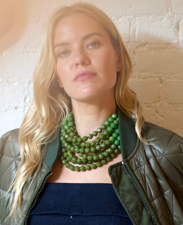 Gradated Bella Hunter Green Necklace -  Fairchild Baldwin