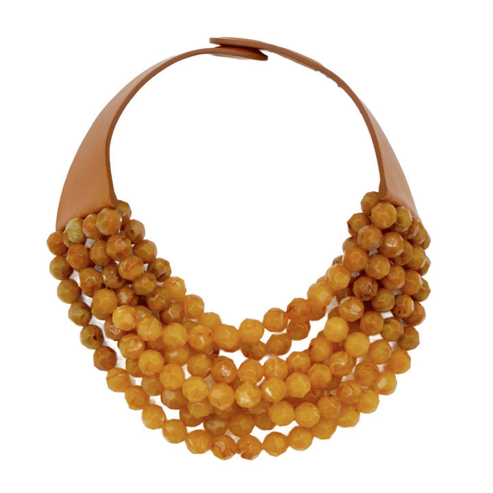 Gradated Bella Marble Golden Rod Necklace -  Fairchild Baldwin