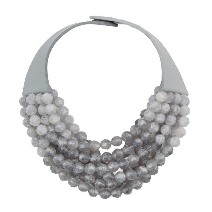 Gradated Bella Iridescent Smokey Grey Necklace -  Fairchild Baldwin