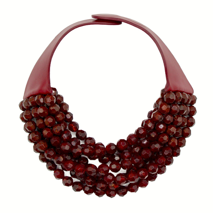 Bella Deep Cranberry Necklace -  Fairchild Baldwin