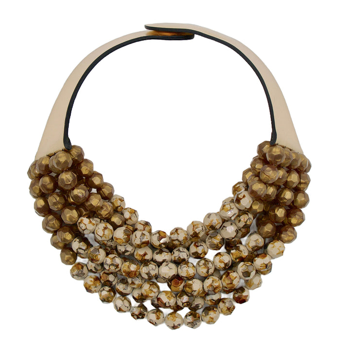 Gradated Bella Golden Creme Brûlée Necklace -  Fairchild Baldwin