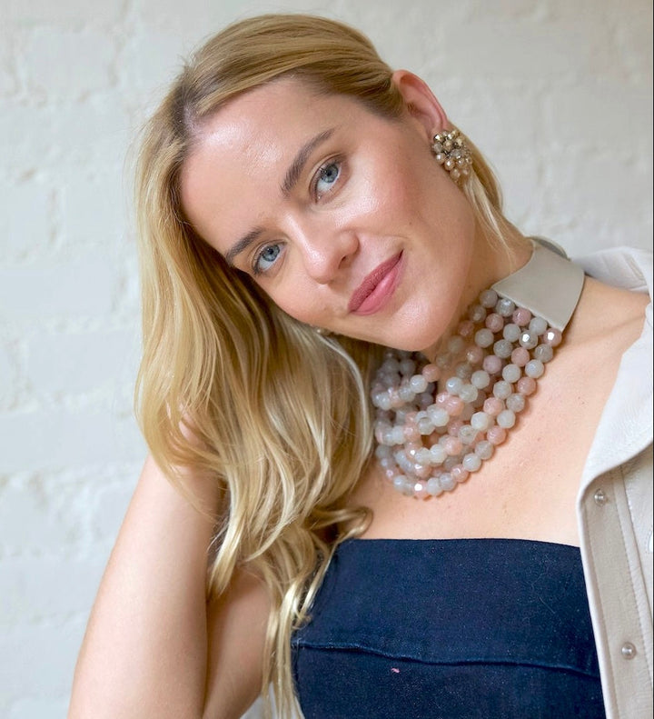 Bella Three Tone Rosebud Necklace -  Fairchild Baldwin