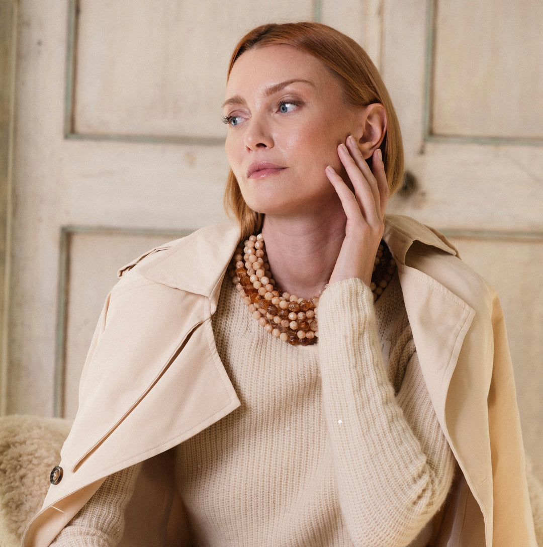 Bella Grace Tortoise Camel Necklace