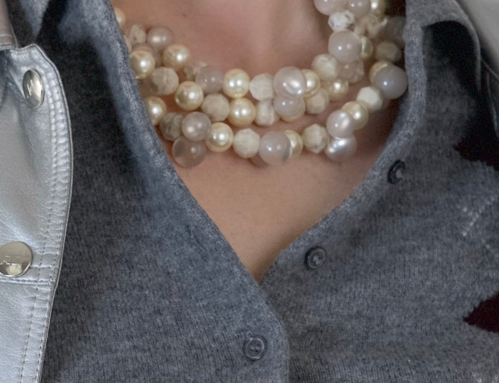 Gisella Champagne Necklace