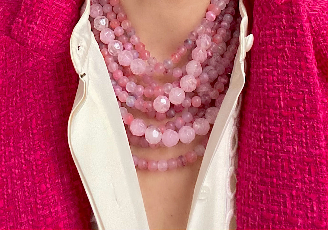 Marcella Ballerina Pink Necklace