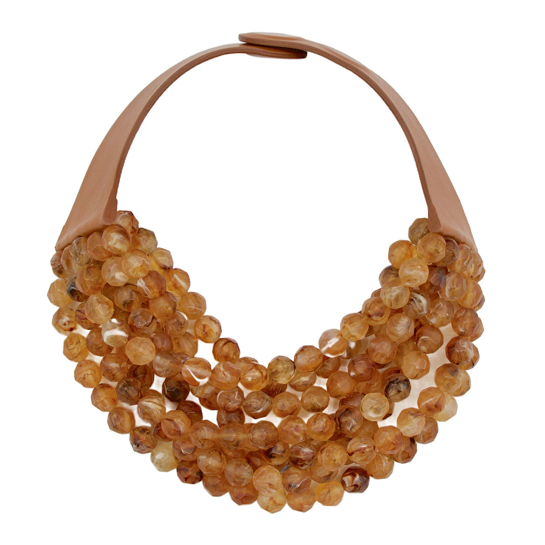 Bella Matte Marble Tortoise Necklace -  Fairchild Baldwin