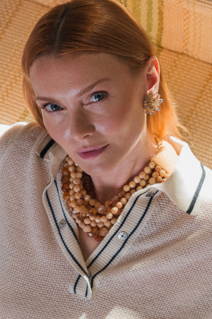 Bella Grace Tortoise Camel Necklace