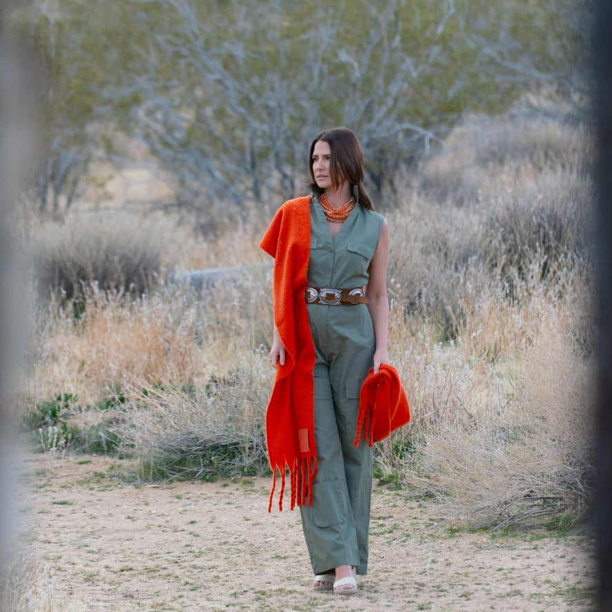 Marcella Tropical Orange Necklace