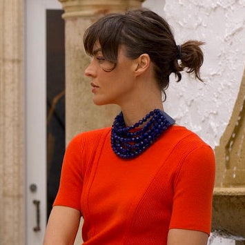 Bella Indigo Lapis Necklace -  Fairchild Baldwin
