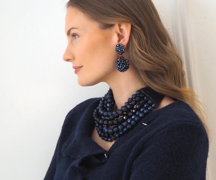 Bella Two Tone Navy Necklace