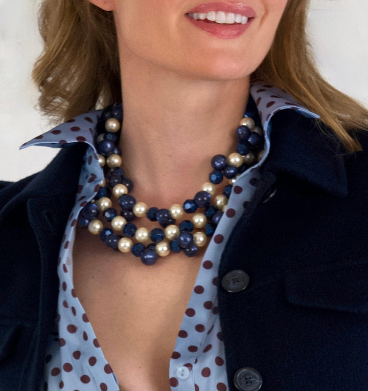 Gisella Navy Necklace