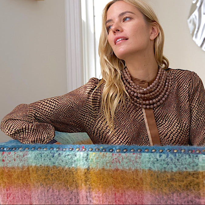 Bella Grace Iridescent Shimmer Brown Necklace