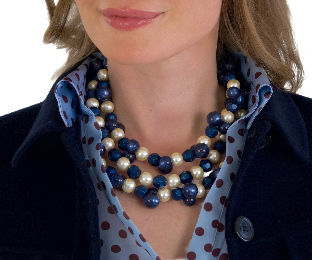 Gisella Navy Necklace