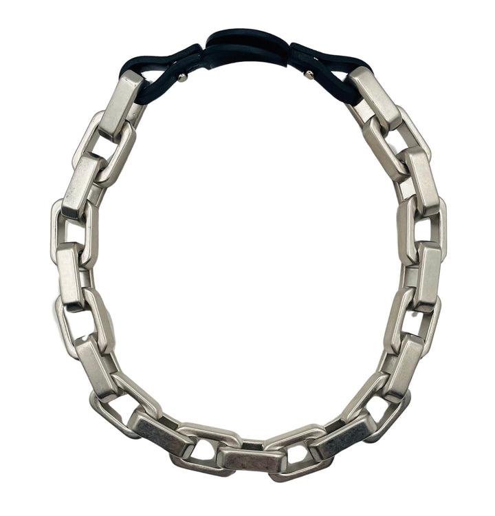 The Antonia Vintage Silver Chain Link Necklace