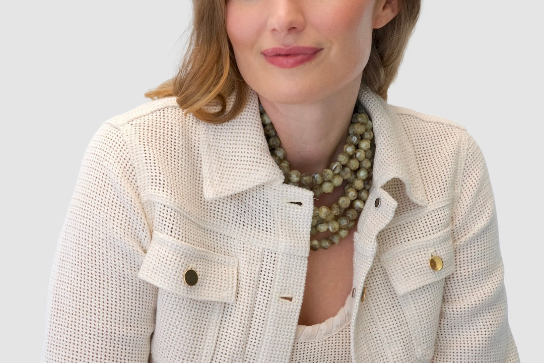 Bella Marble Khaki Necklace