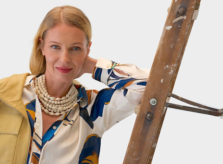 Marbella Oval Ivory Necklace