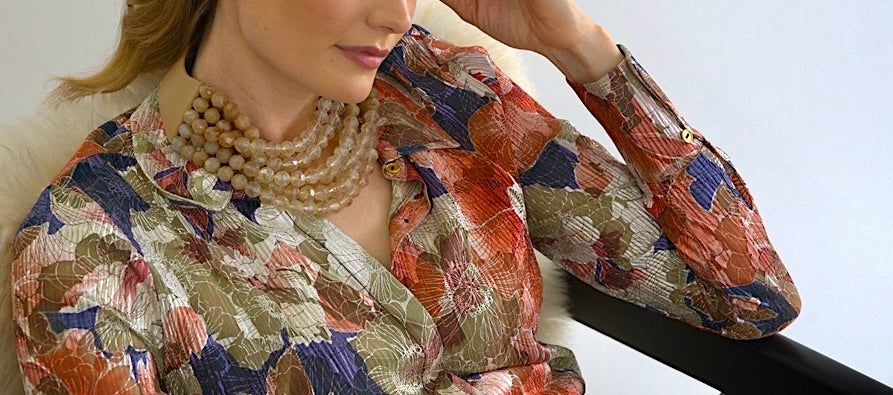 Bella Gradated Winter Champagne Necklace