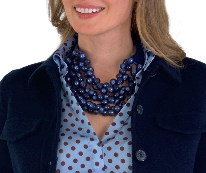 The Bubble Midnight Navy Necklace -  Fairchild Baldwin
