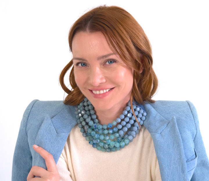 Gradated Bella 3G Blue Sky Necklace