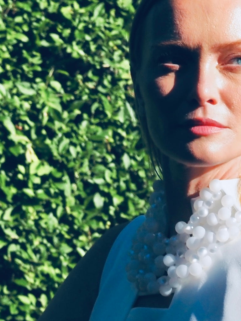 The Bubble Smokey White Necklace