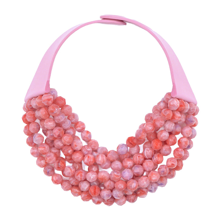 Bella Marble Rose Pink Necklace