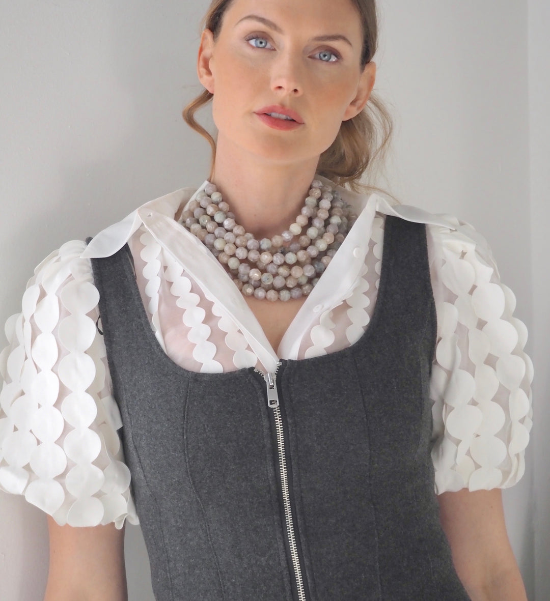 Bella Grey Tortoise Necklace