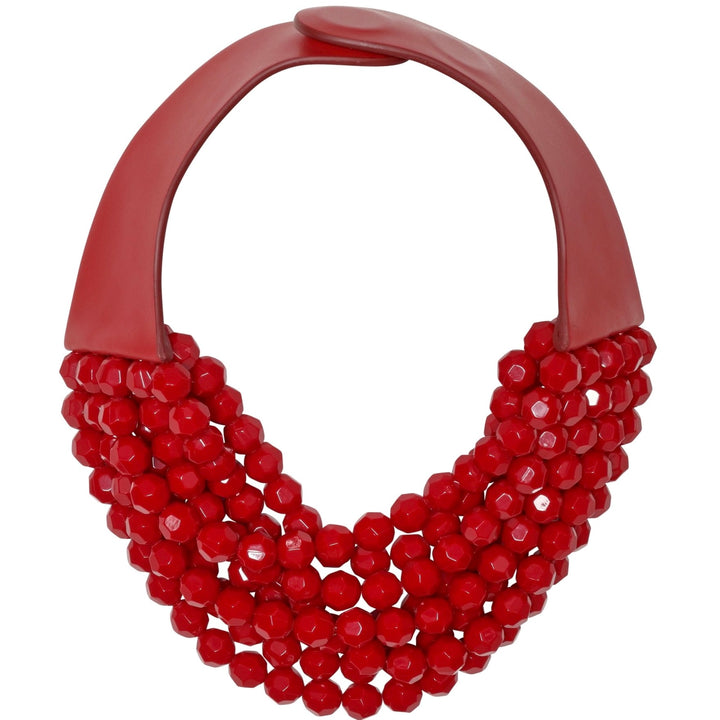 Bella Lipstick Red Necklace