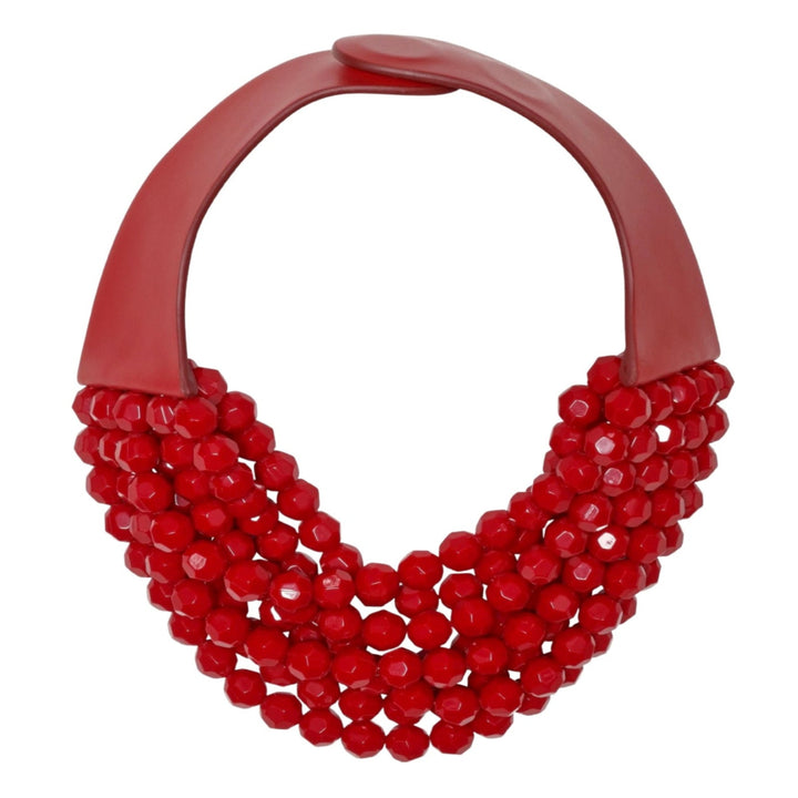 Bella Lipstick Red Necklace