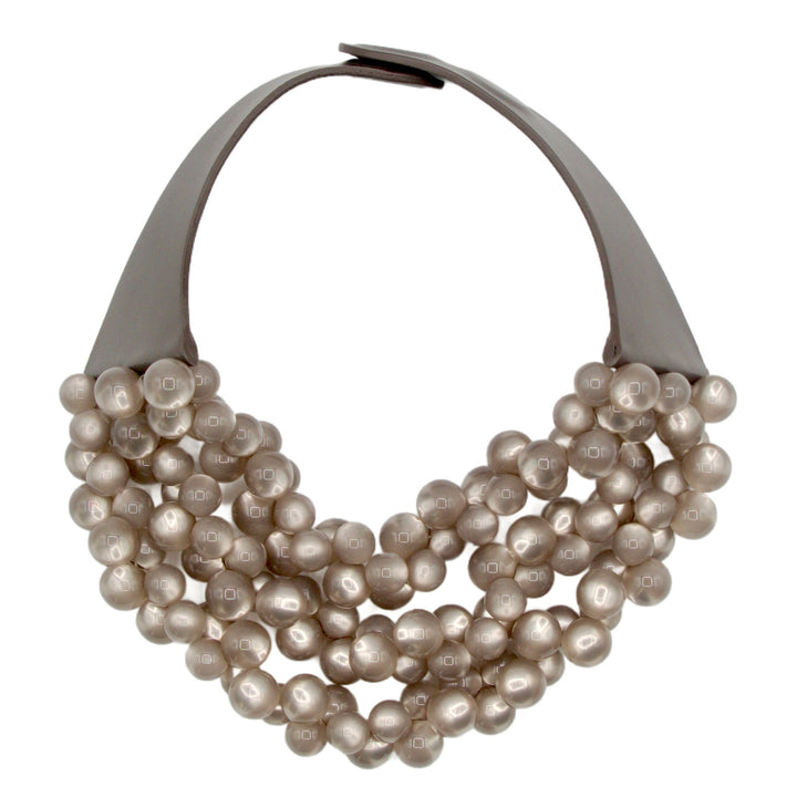 The Bubble Pewter Necklace