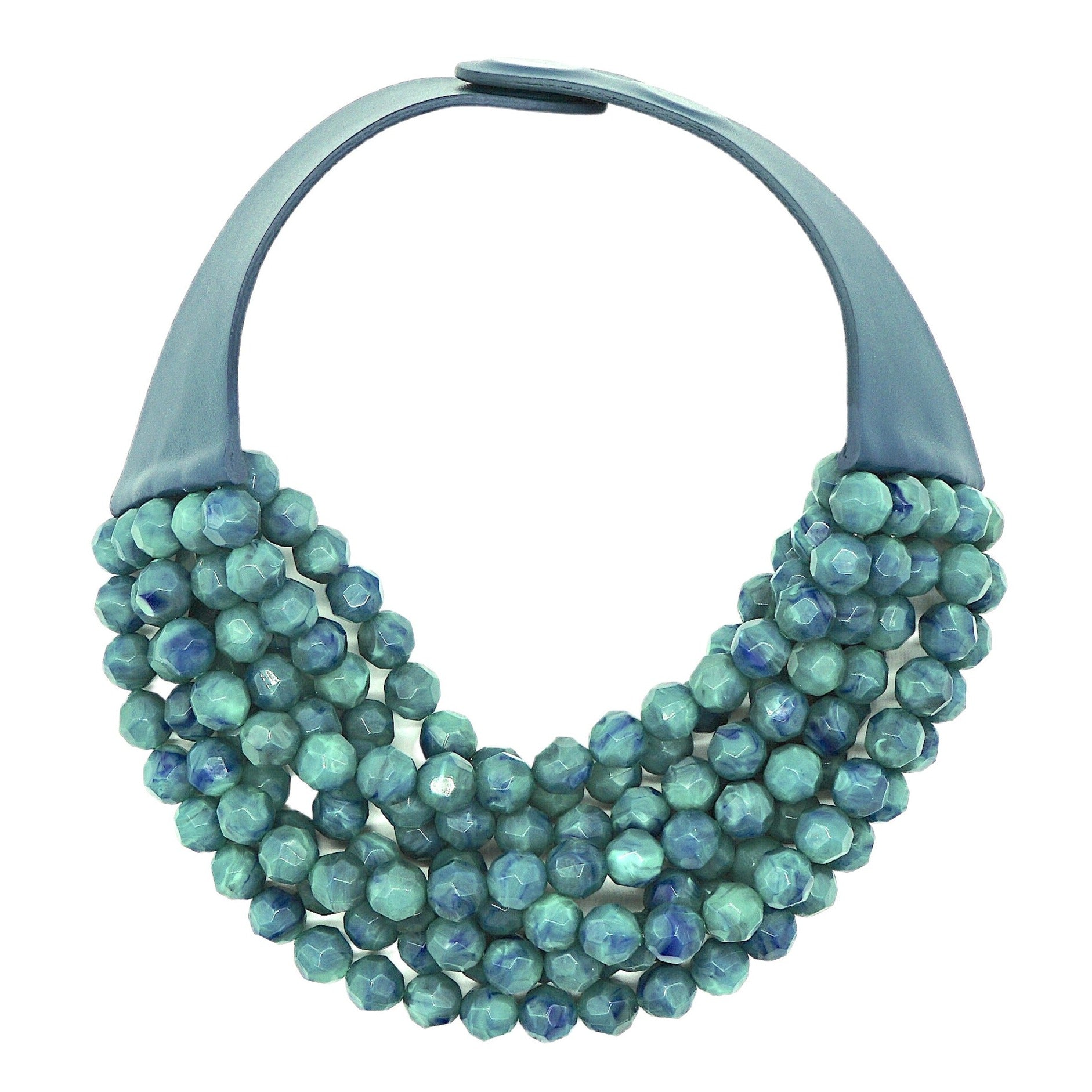 Marble Bristol Blue Necklace