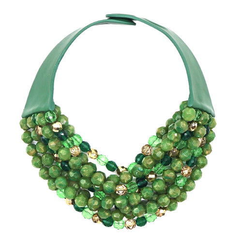Crystal Meadow Green Necklace