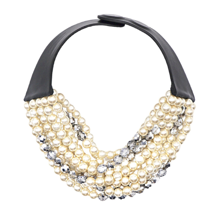 Sabrina Pearl Silver Necklace