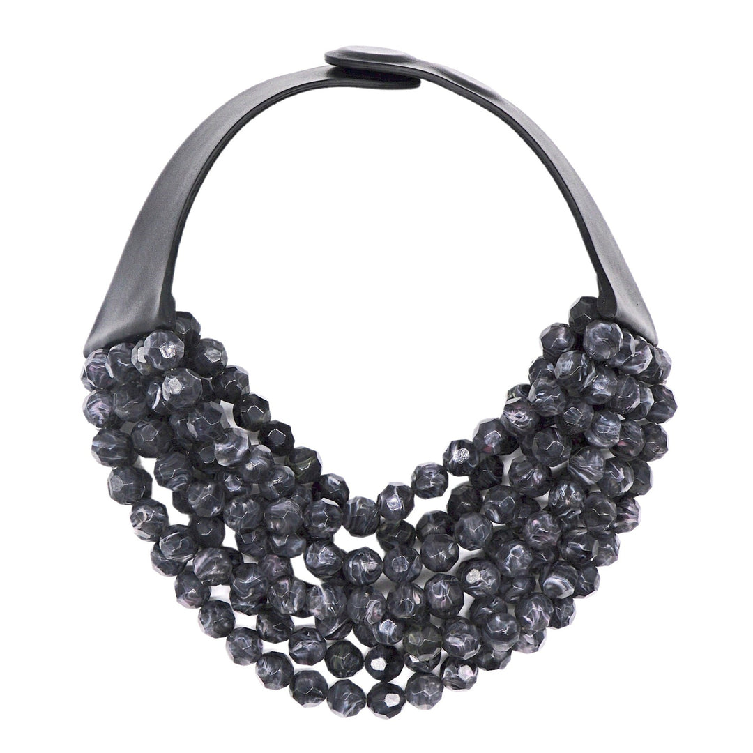 Marble Charcoal Necklace