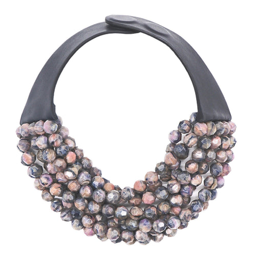 Marble Orchid Necklace