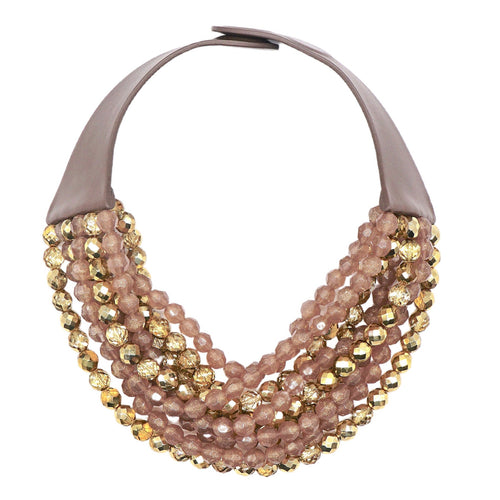 Gold Mushroom Shimmer Necklace