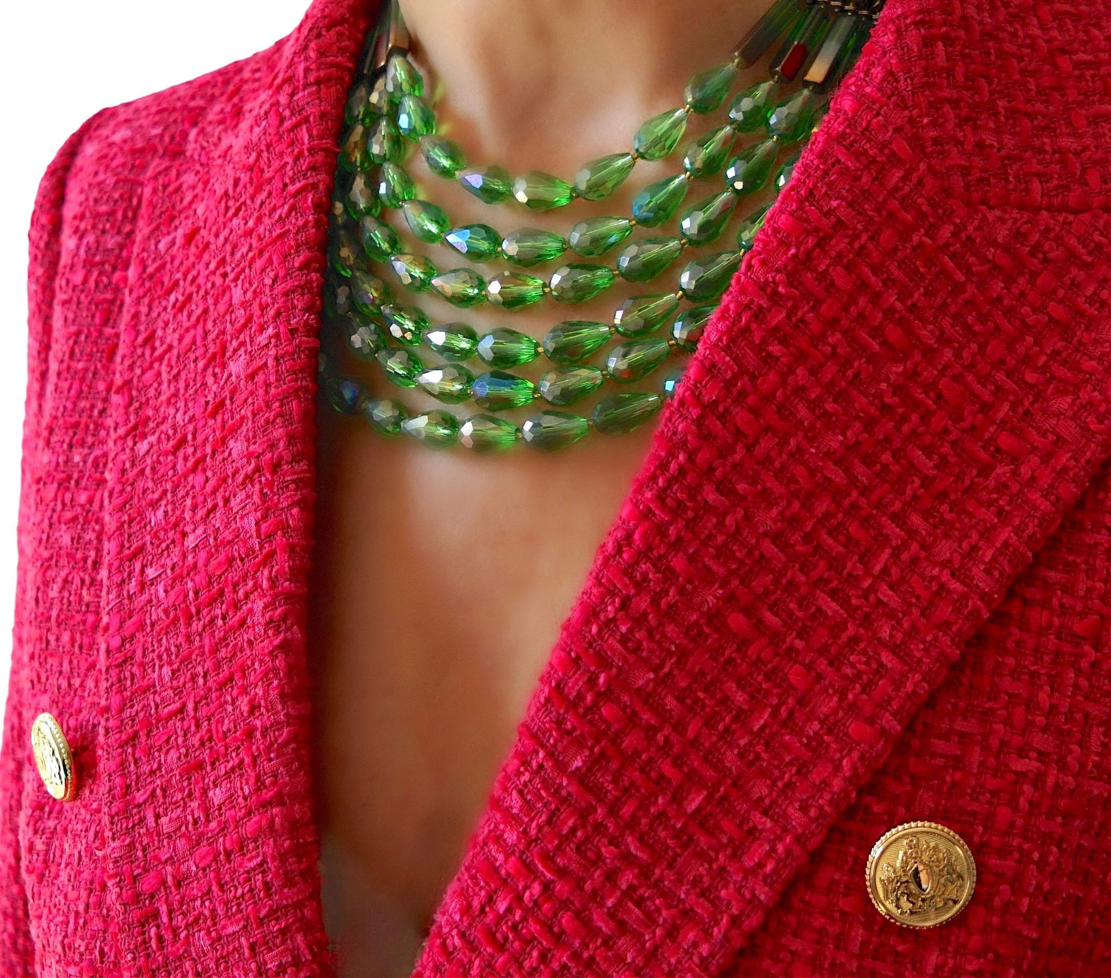 Rita Fern Green Necklace