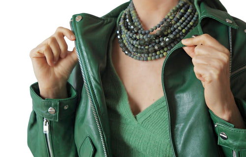 Marble Moss Necklace