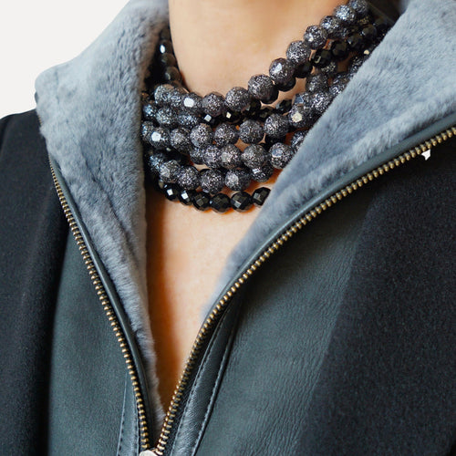 Jet Mineral Anthracite Necklace