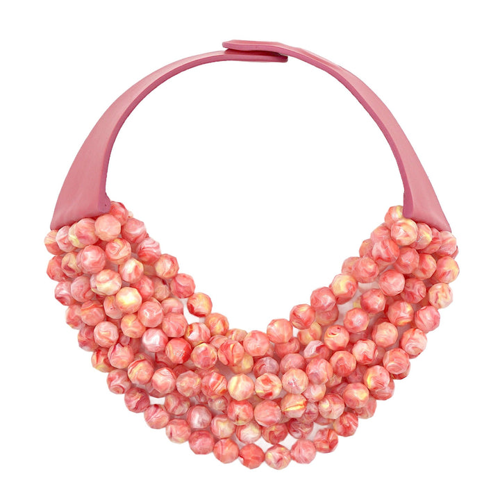 Bella Marble Pretty in Pink Necklace
