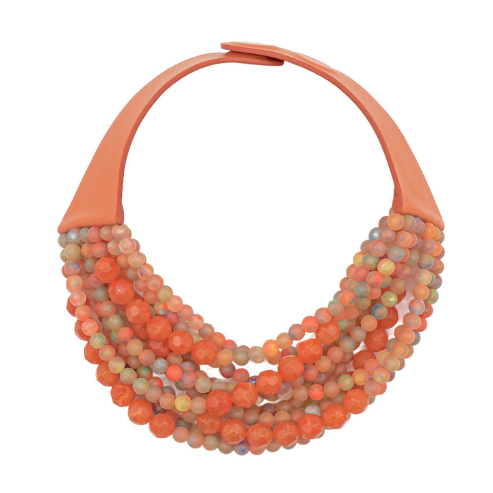 Marcella Tropical Orange Necklace