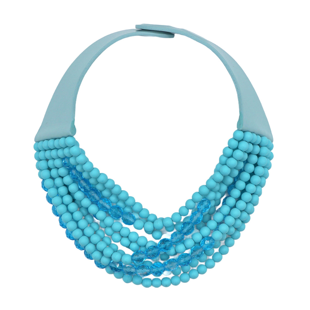 Marcella Crystal Aquamarine Necklace